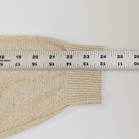 St. Croix Knits Men's Pastel Sweater Size Large Geometric Print Muted Yellow - Picture 8 of 9